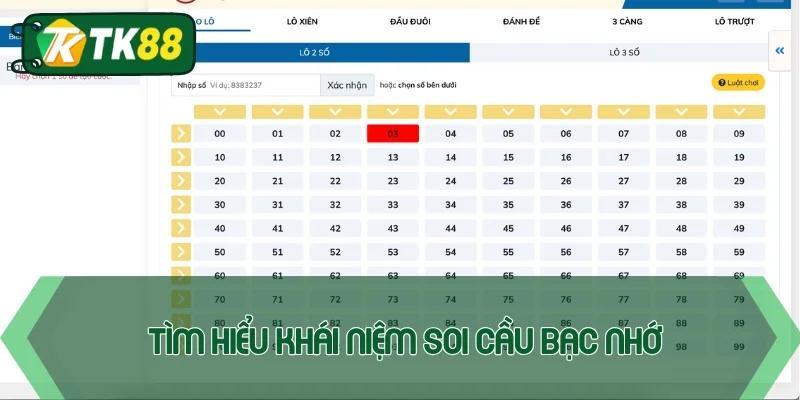 Khái niệm chính xác của soi cầu bạc nhớ